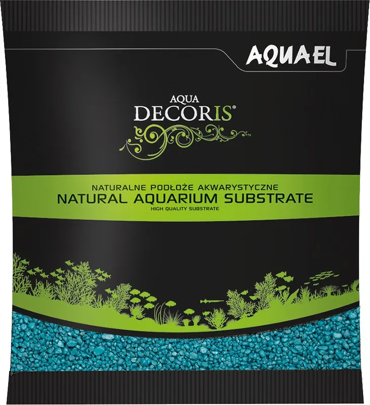 AQUAEL Aqua Decoris Substrat för Akvarium Turkos 1kg