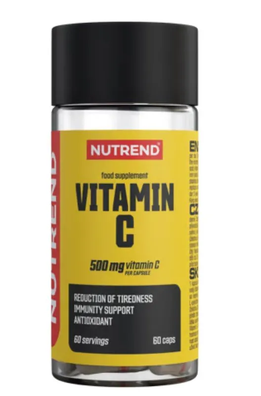 Nutrend – Vitamin C, 500 mg, 60 kapslar