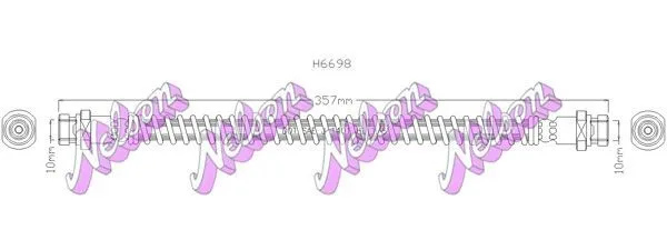 Bromsslang KAWE H6698