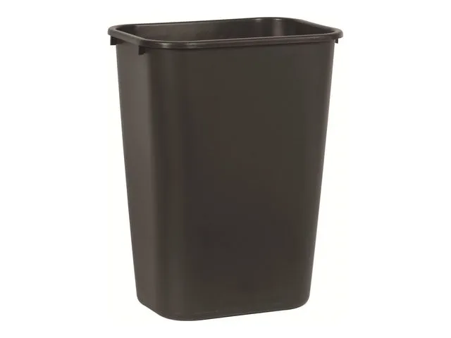 Papperskorg, Rubbermaid, svart, PE, 39 l, rektangulär, för grovavfall