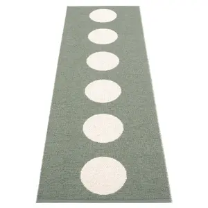Pappelina Matta Vera, 70 x 225 cm, army/vanilla