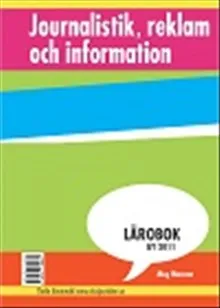 Journalistik, reklam och information – Lärobok