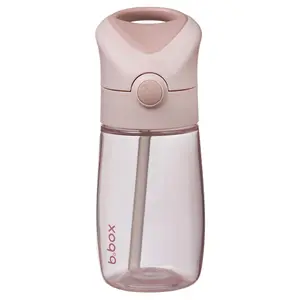 b.box Vattenflaska 380 ml med Sugrör, Blush Crush