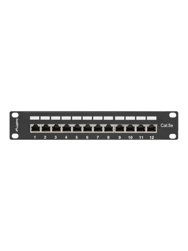 Lanberg PPF5-9012-B - patch panel - 1U - 10″