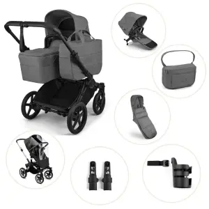 Bugaboo Donkey 6 Barnvagn - Moon Grey/Black