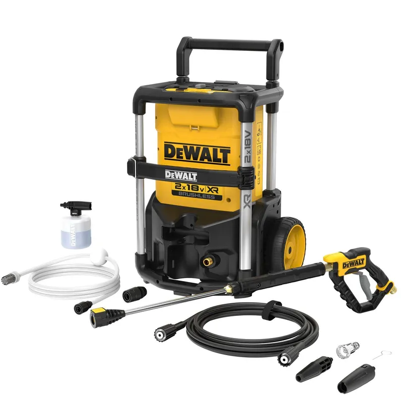 DeWalt batteridriven högtryckstvätt 2 x 18 V XR, utan batteri, DCMPW1600N