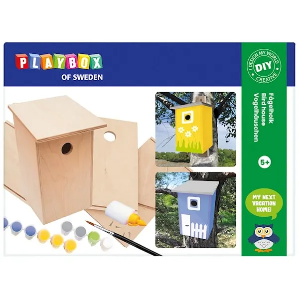 Pysselset - Bygg din egen Fågelholk, Playbox