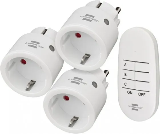 Trådlös Fjärrströmbrytare Plug 3-pack - Vit
