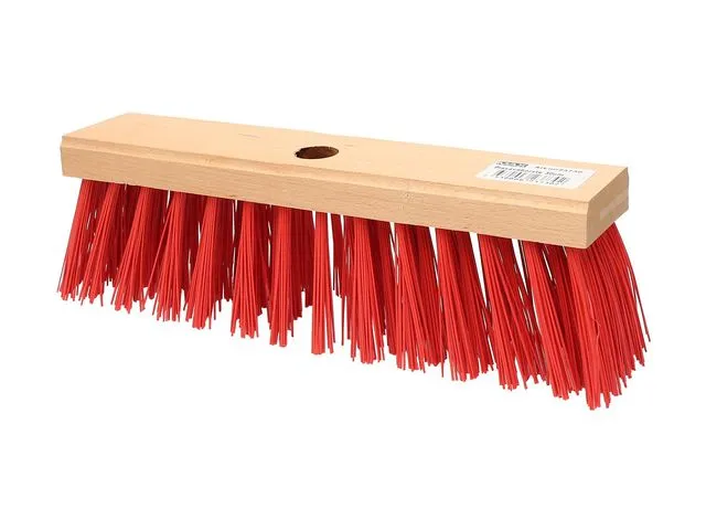 Piassavaborste MAX - 30cm röd PP plastborst