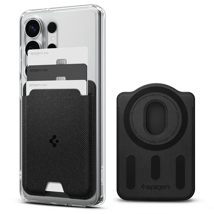 Spigen Urban Fit Wallet MagSafe - black - Samsung Galaxy S25 series
