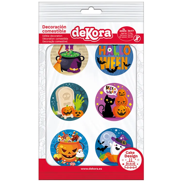 Halloween Muffinsdekoration Ø 5,8 cm 12-pack