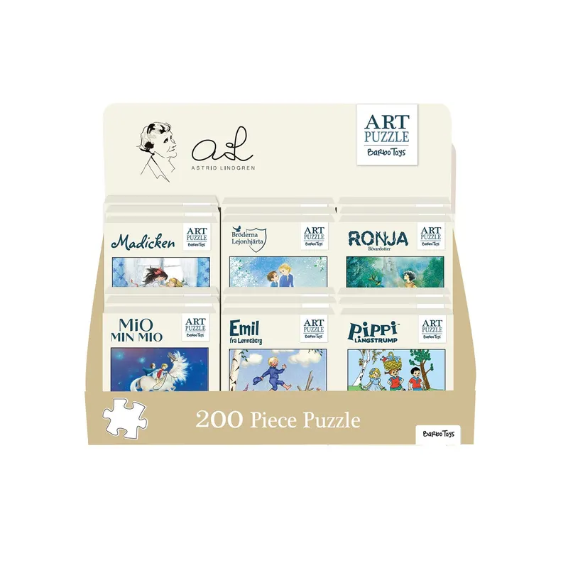 Astrid Lindgren - Art Puzzle 200pcs Display - 18 U