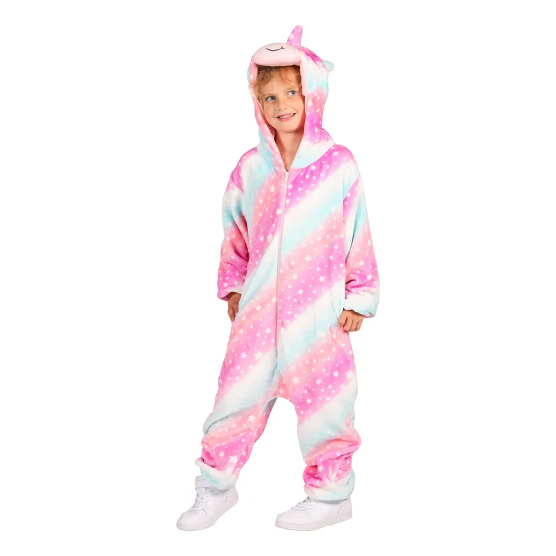 Unicorn Jumpsuit Barn Maskeraddräkt - Large