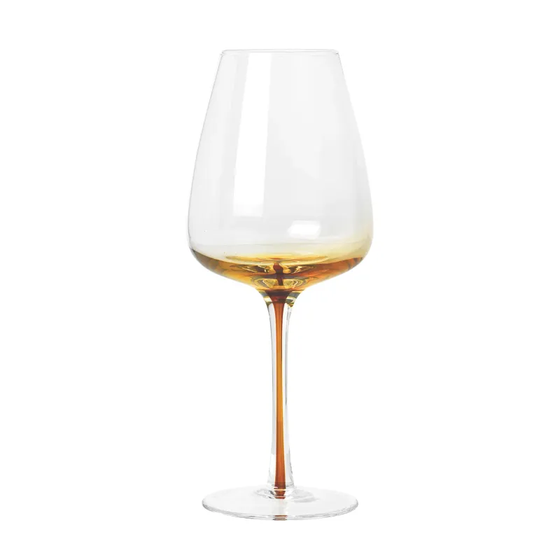 Broste ’Amber’ Munblåst vitvinsglas