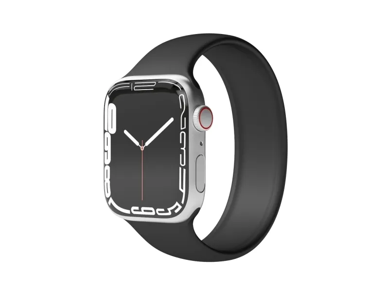 Vonmählen Solo Loop, Rem, Smartwatch, Svart, Apple, Apple Watch 42 mm / 44 mm / 45 mm / 49 mm, Silikon
