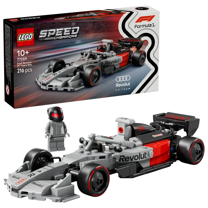 LEGO Speed Champions 77259 Audi Revolut F1 Team R26 racerbil, 216 delar.