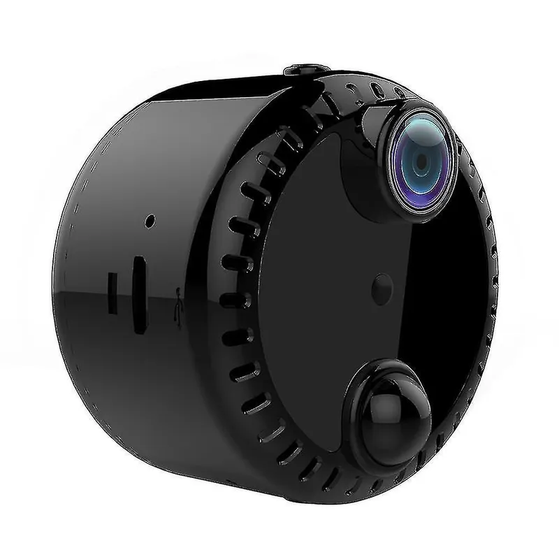 Trådlös mini wifi övervakningskamera/spy camera med 4K HD upplösning, rörelse notiser, inbyggt batteri, låg strömförbrukning – Svart