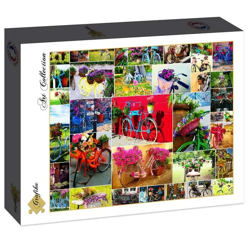 Art Pussel – Kollage Cyklar 1500 bitar