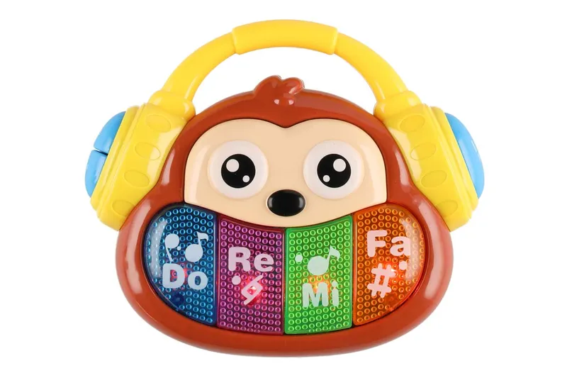 Babyleksak Piano Apa med musik & ljuseffekter