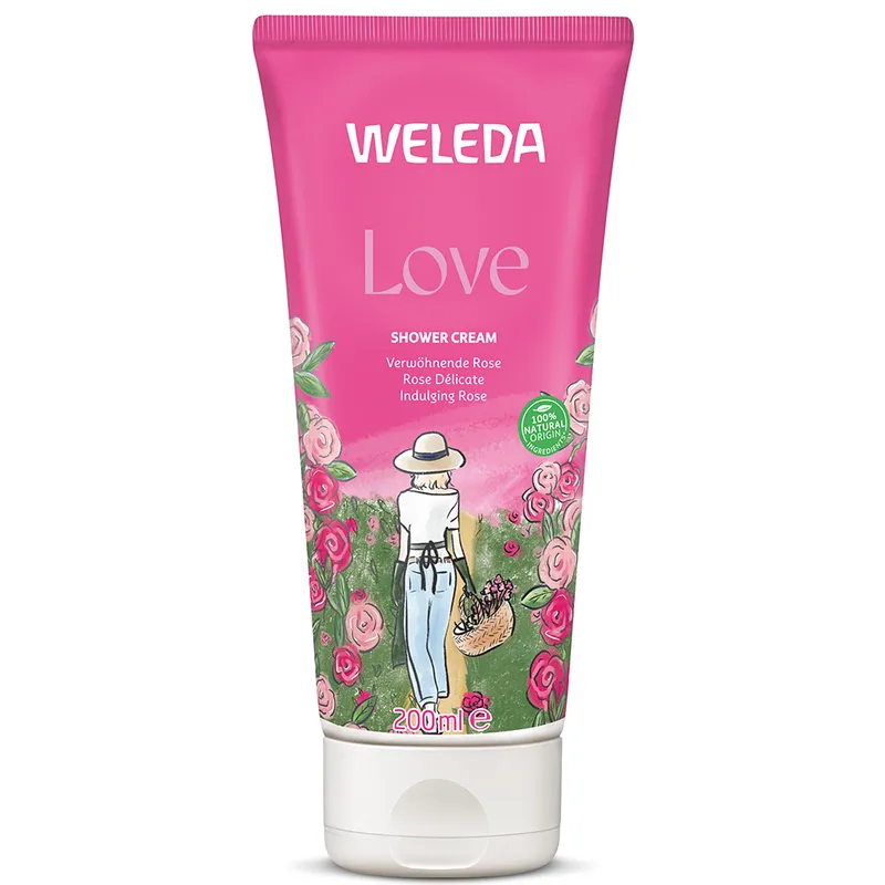 Weleda Love Shower Cream Rose 200 ml