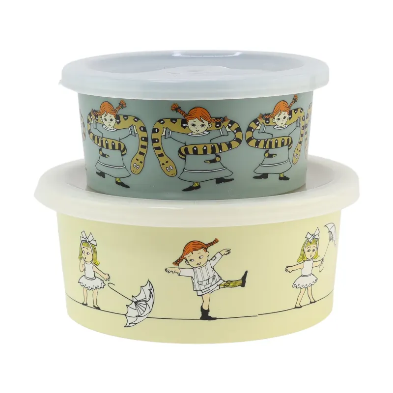 Rätt Start Pippi Cirkus snackbox 2-pack Multi