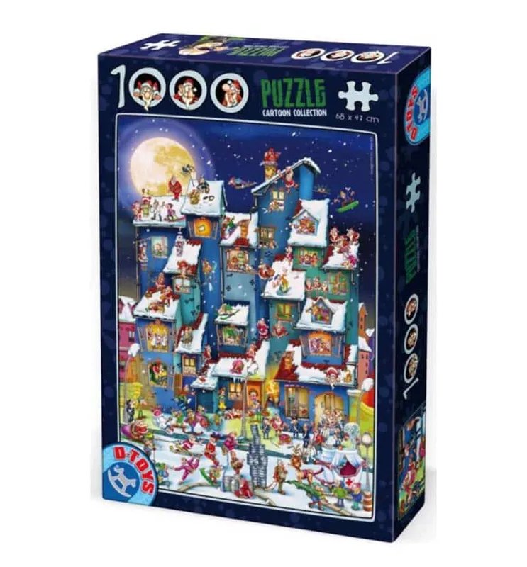 Dtoys Pussel – Cartoon Collection: Julstök 1000 bitar