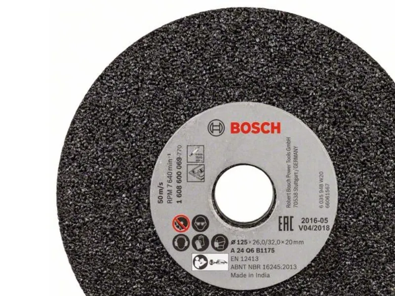 Bosch Slipskiva till rakslip 125 mm, 20 mm, 24