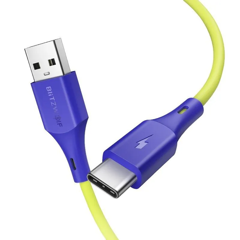 BW-TC14 - USB-Typ-C 3A Kabel 1m - Limegrön