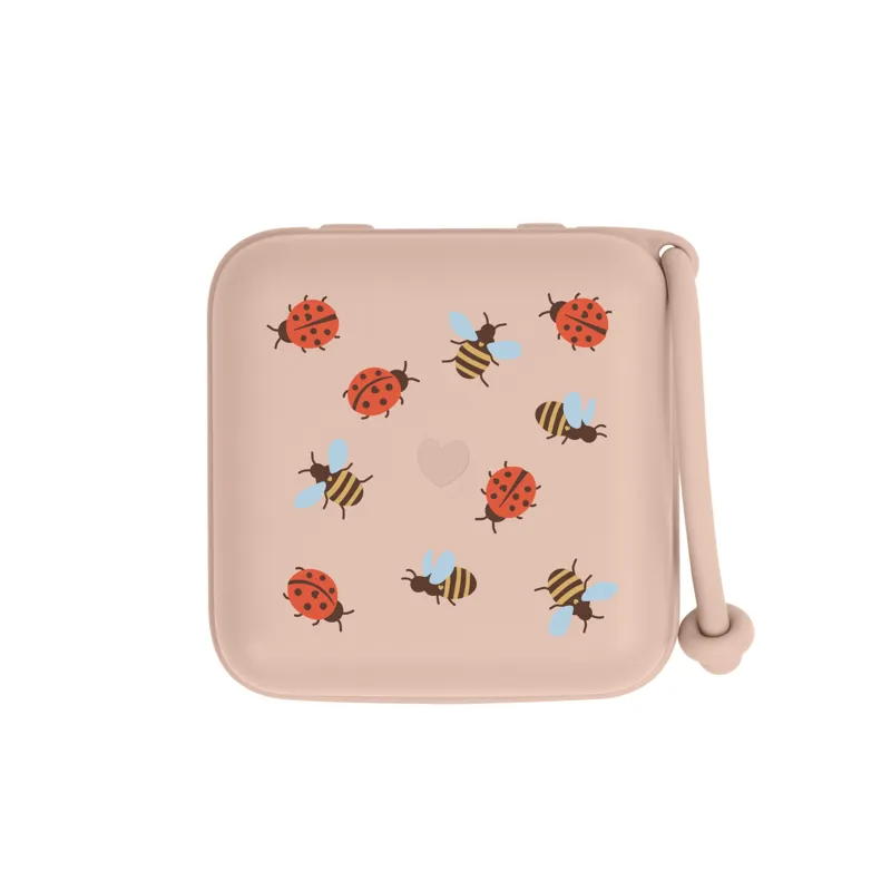 BIBS Studio Pacifier Box Ladybug Bumblebee Mix Blush