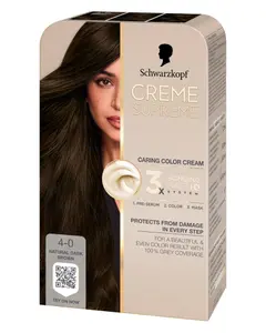 Schwarzkopf Creme Supreme 4-0 Natural Dark Brown - 1 pcs