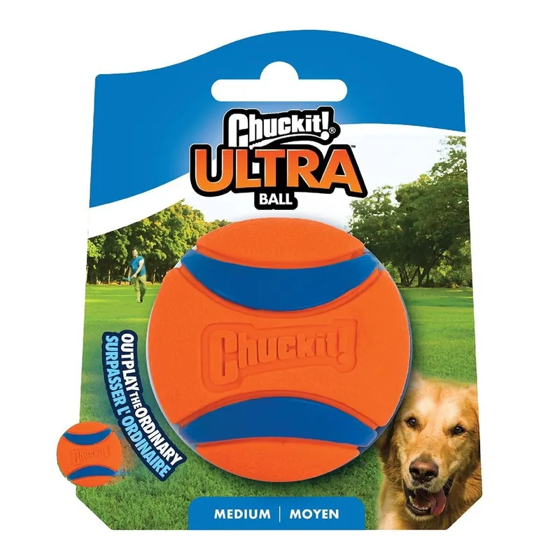 CHUCKIT – Ultra Ball M 6 cm 1 Pack – (CHUC170015)