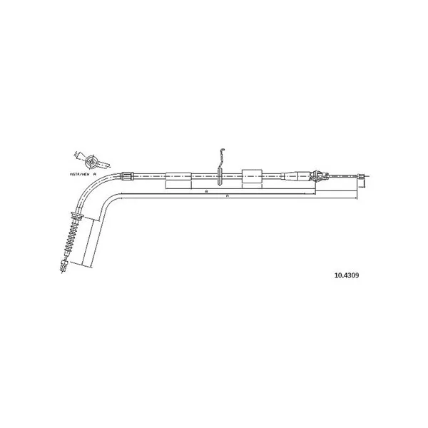 METZGER 10.4309 Handbromsvajer