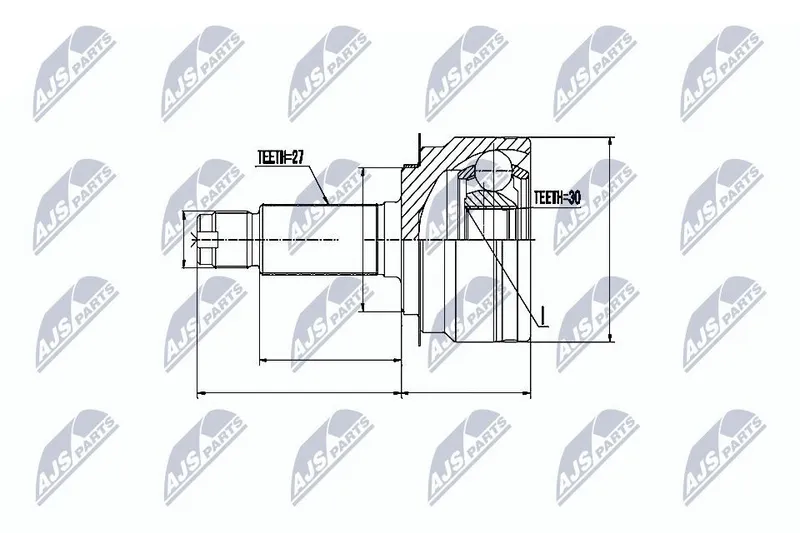 Ledsats, drivaxel NTY NPZ-SB-024