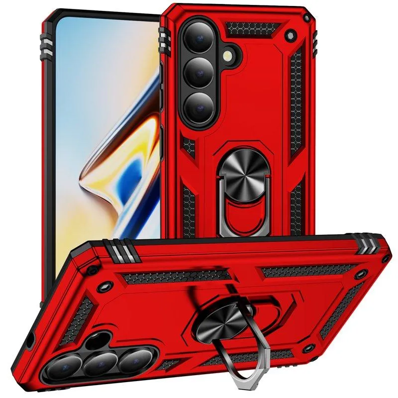 Mobilskal för Samsung Galaxy S26 Plus PC + TPU med Kickstand – Röd