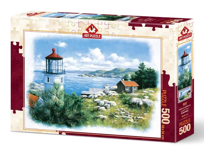 Art Pussel – Fyren vid stranden 500 bitar