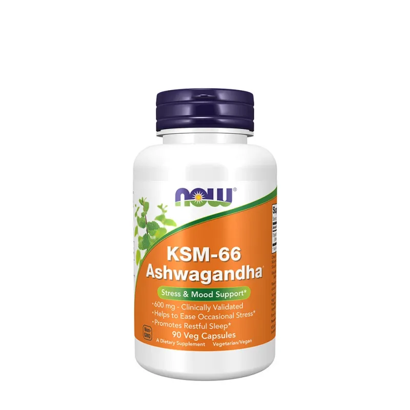NOW Foods – KSM-66 Ashwagandha, 90 kapslar