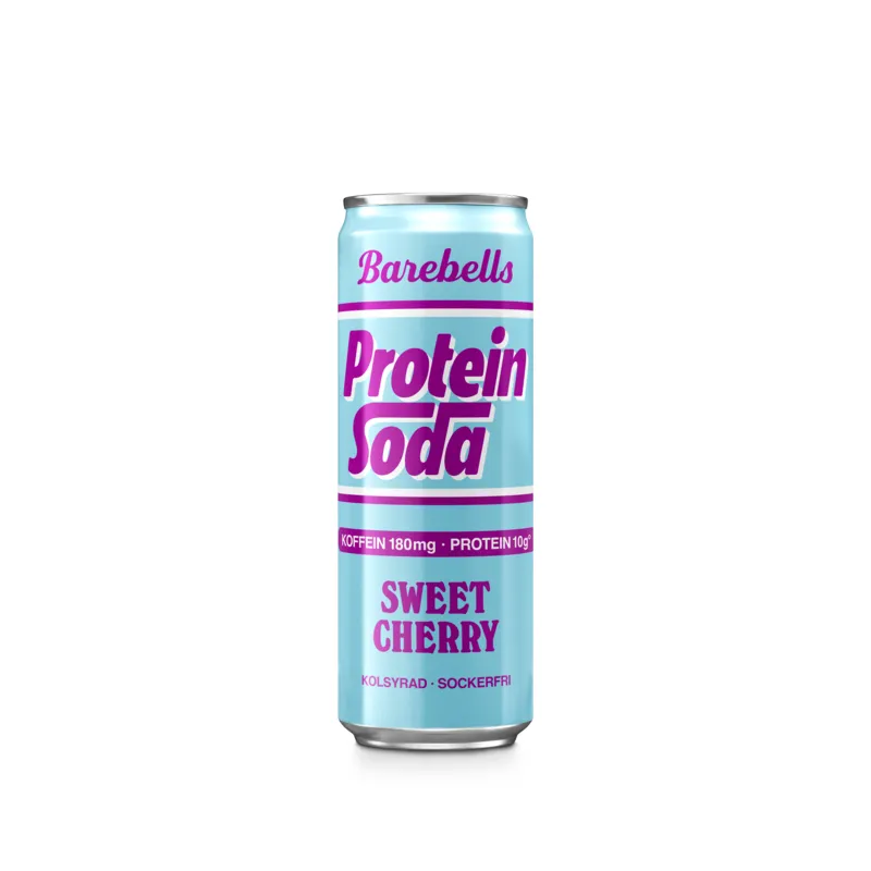 Barebells Sweet Cherry Protein Soda Energidryck Burk 35,5cl