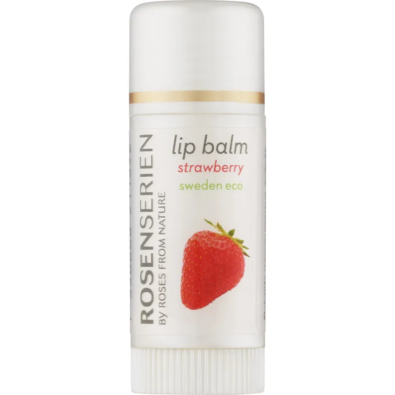 Rosenserien Lip Balm, Jordgubb, 7.5 ml