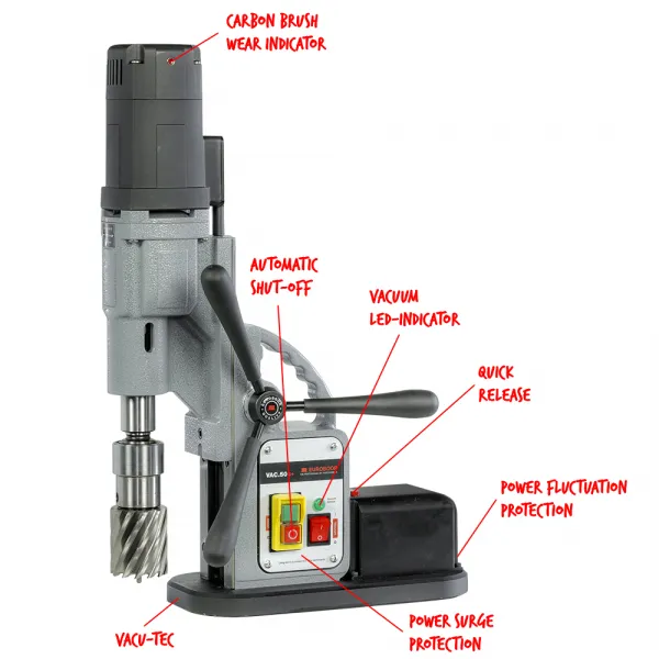 Euroboor VAC.50S+ Vacuumborrmaskin
