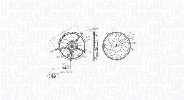Kylfläkt MAGNETI MARELLI 069422850010