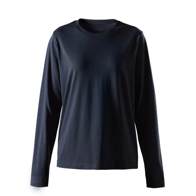 T-SHIRT KLASSISK LÅNG ÄRM DAM MARIN STL S | Beijerbygg Byggmaterial