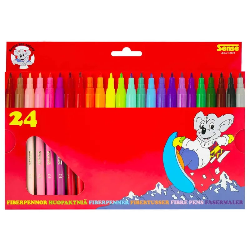Sense Fiberpennor 24-pack