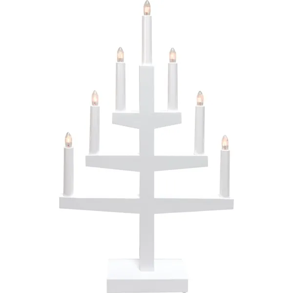 Ljusstake Trapp Vit 34x54x9cm