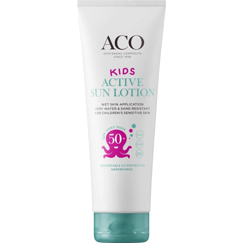 ACO Sun Kids Lotion SPF 50+ Parfymfri Solskydd Barn 250 ml