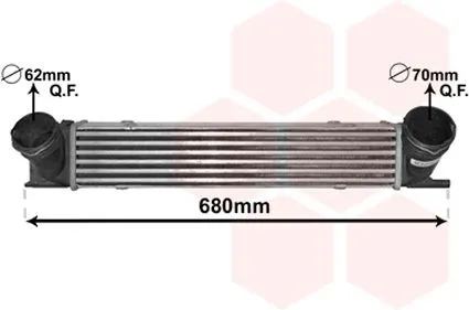 Intercooler VAN WEZEL 06004538