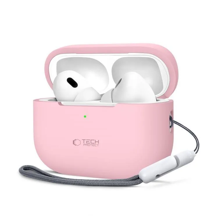 Tech-Protect Apple Airpods Pro 1/2 Skal Silikon – Dusty Rosa