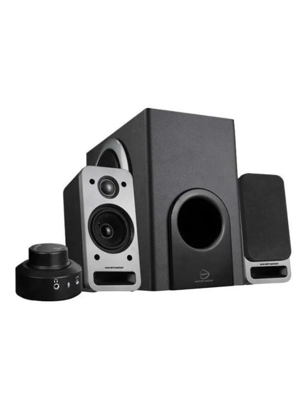 Wavemaster MX 3+ - multimedia-högtalarsystem för PC - 2.1-kanals - Black
