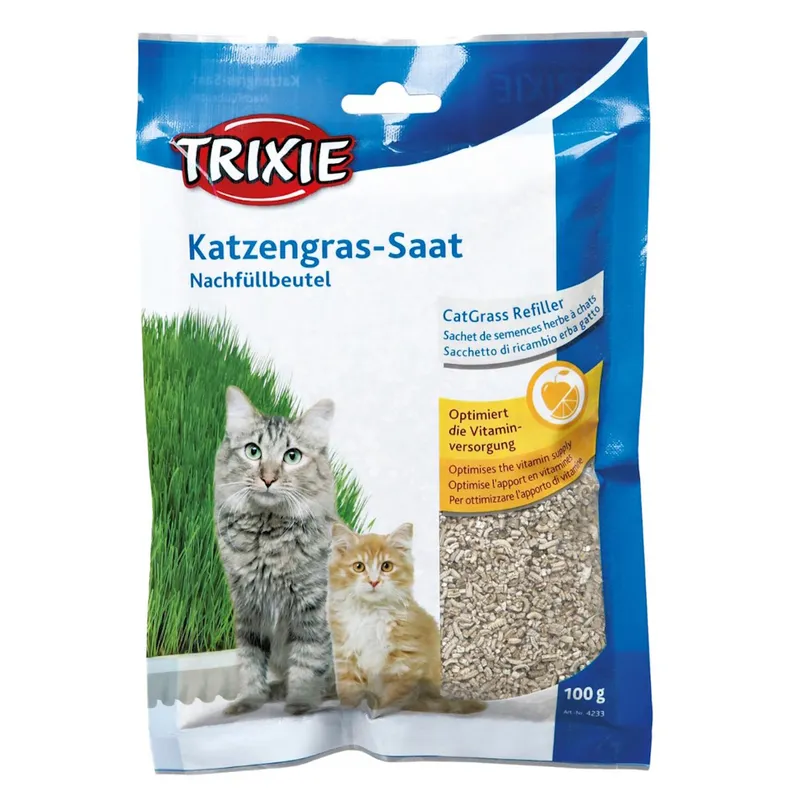 Trixie Kattgräs Vitaminberikat Refill 100 g