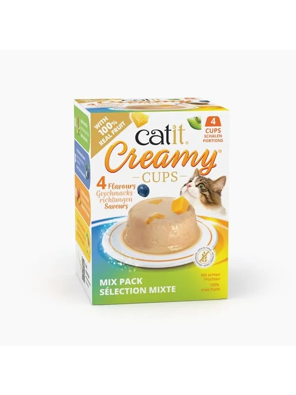 Catit catit creamy cups mousse mixpack 4x25g
