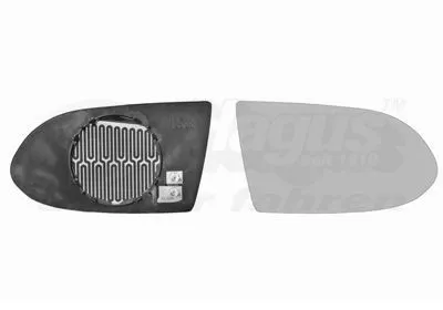 Backspegelglas VAN WEZEL 3790838